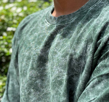 Emerald Mist - Premium Unisex Mineral Wash Oversized T-shirt